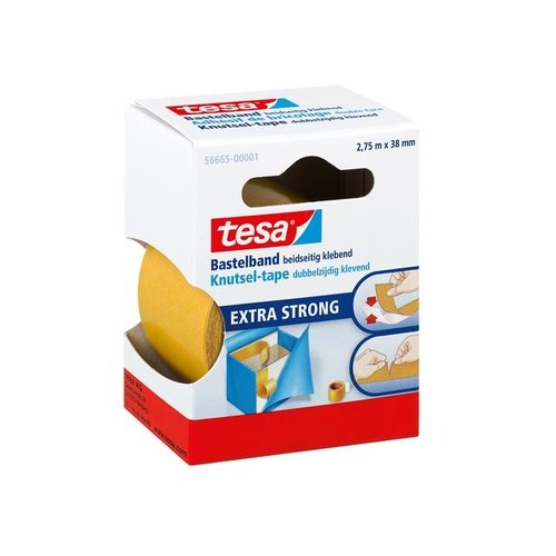 Bastelband tesafix 38mm x 2,75m beidseitig klebend Tesa 56665-00001-01 (RLL=2,75 METER) Produktbild Front View L