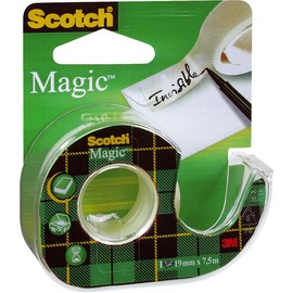 Handabroller Scotch + 1Rolle Magicfilm 810 füllbar bis 19mm x 7,5m transparent 3M 810H1975 Produktbild