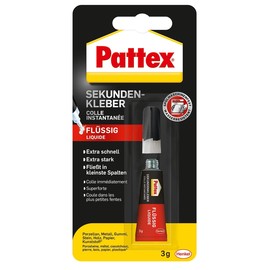 Klebstoff Sekundenkleber Classic WA97 3g Tube Lösungsmittelfrei Pattex 9HPSK1C (TUBE=3 GRAMM) Produktbild