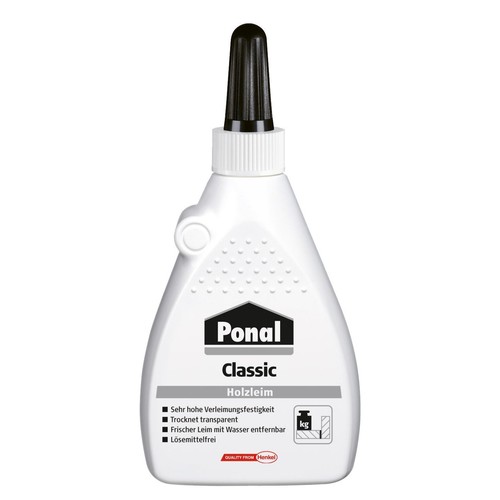 Klebstoff Classic Holzleim WA47 120g Flasche Lösungsmittelfrei Ponal 9HPN15 (FL=120 GRAMM) Produktbild Front View L