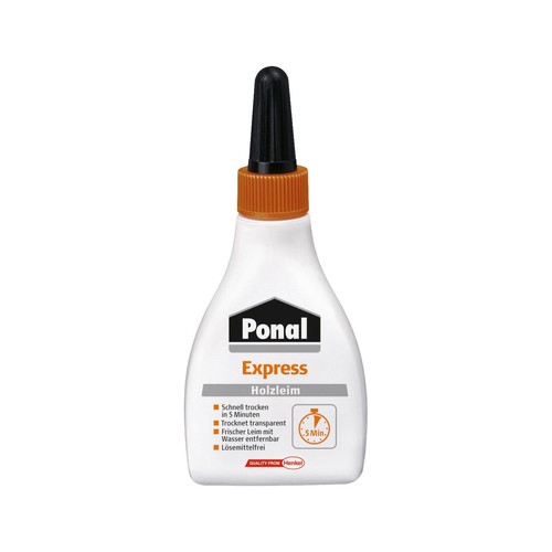 Klebstoff Express Holzleim WA42 60g Flasche Lösungsmittelfrei Ponal 9HPN12X (FL=60 GRAMM) Produktbild Front View L