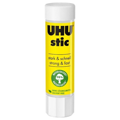 Klebestift Uhu Stic klein 8,2g Stift Lösungsmittelfrei UHU 60 (ST=8,2 GRAMM) Produktbild Front View L