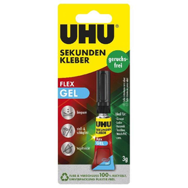 Klebstoff Sekunden Alleskleber Gel 3g Tube Lösungsmittelfrei UHU 45565 (TUBE=3 GRAMM) Produktbild