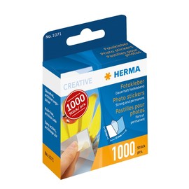 Fotokleber im Kartonspender beidseitig klebend Herma 1071 (PACK=1000 STÜCK) Produktbild