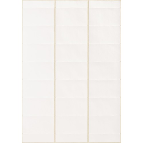 Adress-Etiketten für Handbeschriftung 67x38mm weiß permanent Zweckform 3348 (PACK=420 STÜCK) Produktbild Additional View 1 L