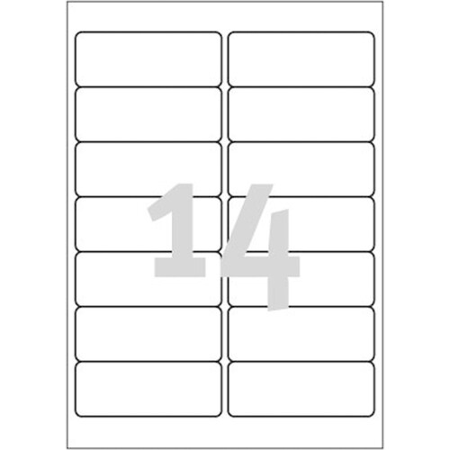 Adress-Etiketten für Handbeschriftung 102x38mm auf A4 Bögen weiß Herma 4433 (PACK=280 STÜCK) Produktbild Additional View 2 L