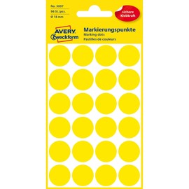 Markierungspunkte 18mm ø gelb Zweckform 3007 (PACK=96 STÜCK) Produktbild