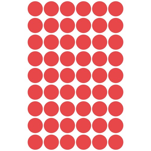 Markierungspunkte 12mm ø rot Zweckform 3141 (PACK=270 STÜCK) Produktbild Additional View 1 L