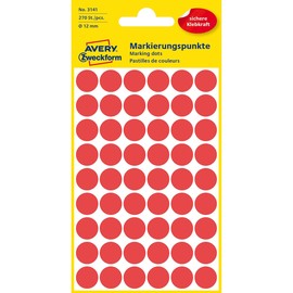 Markierungspunkte 12mm ø rot Zweckform 3141 (PACK=270 STÜCK) Produktbild