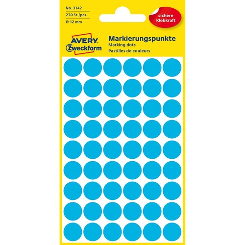 Markierungspunkte 12mm ø blau Zweckform 3142 (PACK=270 STÜCK) Produktbild