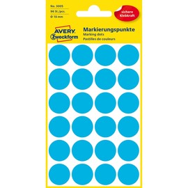 Markierungspunkte 18mm ø blau Zweckform 3005 (PACK=96 STÜCK) Produktbild