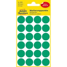 Markierungspunkte 18mm ø grün Zweckform 3006 (PACK=96 STÜCK) Produktbild