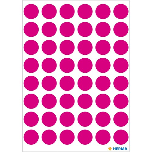 Markierungspunkte 13mm ø pink Herma 1856 (BTL=240 STÜCK) Produktbild Additional View 1 L