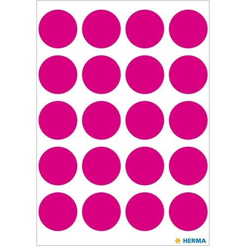 Markierungspunkte 19mm ø pink Herma 1886 (BTL=100 STÜCK) Produktbild Additional View 1 L