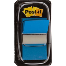 Haftstreifen Post-it Index 25,4x43,2mm blau transparent 3M I680-2 (PACK=50 STÜCK) Produktbild