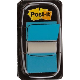 Haftstreifen Post-it Index 25,4x43,2mm türkis transparent 3M I680-23 (PACK=50 STÜCK) Produktbild