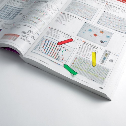 Haftstreifen Post-it Index Pfeile 11,9x43,2mm 4 Grundfarben transparent 3M 684ARR3 (PACK=4x 24 STÜCK) Produktbild Additional View 5 L