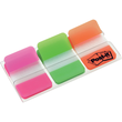 Haftstreifen Post-it Index Strong 25,4x38mm 3 Leuchtfarben transparent 3M 686-PGO (PACK=3x 22 STÜCK) Produktbild