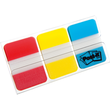 Haftstreifen Post-it Index Strong 25,4x38mm 3 Grundfarben transparent 3M 686-RYB (PACK=3x 22 STÜCK) Produktbild