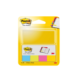 Haftstreifen Post-it Page Marker 20x38mm 4 Ultrafarben Papier 3M 670-4U (PACK=4x 50 STÜCK) Produktbild