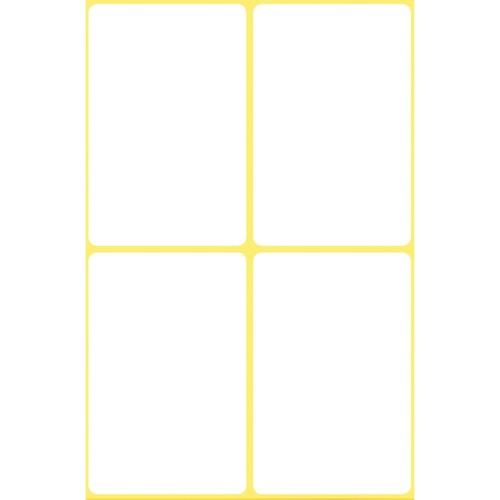 Universal-Etiketten für Handbeschriftung 54x35mm weiß Zweckform 3087 (PACK=24 STÜCK) Produktbild Additional View 1 L