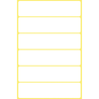 Universal-Etiketten für Handbeschriftung 76x19mm weiß Zweckform 3080 (PACK=36 STÜCK) Produktbild Additional View 1 S