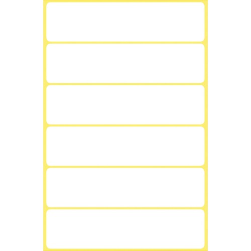 Universal-Etiketten für Handbeschriftung 76x19mm weiß Zweckform 3080 (PACK=36 STÜCK) Produktbild Additional View 1 L