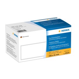 Frankieretiketten einzeln 165x41mm weiß Herma 4314 (SCH=1000 STÜCK) Produktbild