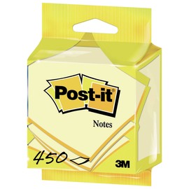 Haftnotizen Post-it Notes Würfel 76x76mm gelb Papier 3M 5426GB (ST=450 BLATT) Produktbild