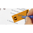 Haftmarker Symbole 50x20mm 4 Farben verschiedene Zeichen Papier Sigel HN635 (PACK=4x 40 STÜCK) Produktbild Additional View 2 S