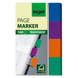 Haftmarker Pergament 50x20mm 4 Farben Papier Sigel HN671 (PACK=4x 40 STÜCK) Produktbild