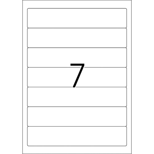 Rückenschilder zum Bedrucken 38x192mm kurz schmal auf A4 Bögen weiß selbstklebend Herma 5090 (PACK=175 STÜCK) Produktbild Additional View 2 L