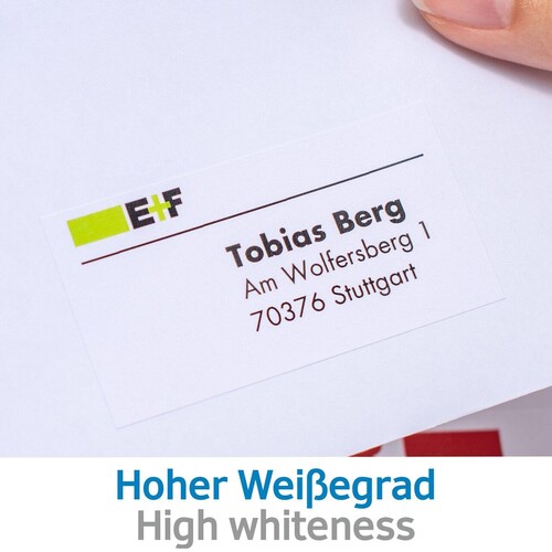 Etiketten PREMIUM Inkjet+Laser+Kopier 70x37mm auf A4 Bögen weiß permanent Herma 4615 (PACK=4800 STÜCK) Produktbild Additional View 4 L