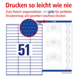 Etiketten Inkjet+Laser+Kopier 70x16,9mm auf A4 Bögen weiß Zweckform 3420 (PACK=5100 STÜCK) Produktbild Additional View 3 S
