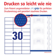 Etiketten Inkjet+Laser+Kopier 70x29,7mm auf A4 Bögen weiß Zweckform 3489 (PACK=3000 STÜCK) Produktbild Additional View 3 S