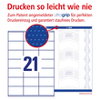 Etiketten Inkjet+Laser+Kopier 70x41mm auf A4 Bögen weiß Zweckform 3481 (PACK=2100 STÜCK) Produktbild Additional View 3 S