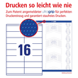 Etiketten Inkjet+Laser+Kopier 105x35mm auf A4 Bögen weiß Zweckform 3423 (PACK=1600 STÜCK) Produktbild Additional View 3 S