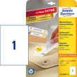 Etiketten Inkjet+Laser+Kopier 210x297mm auf A4 Bögen weiß wiederablösbar Zweckform L4735REV-25 (PACK=30 STÜCK) Produktbild