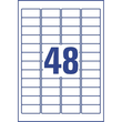 Adress-Etiketten Inkjet 45,7x21,2mm auf A4 Bögen transparent Zweckform J4720-25 (PACK=1200 STÜCK) Produktbild Additional View 2 S