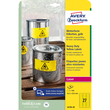 Folien-Etiketten Laser 63,5x29,6mm auf A4 Bögen wetterfest+strapazierfähig gelb Zweckform L6105-20 (PACK=540 STÜCK) Produktbild Additional View 1 S