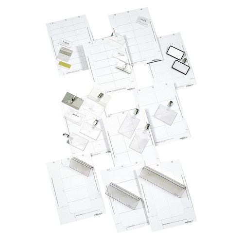 Einsteckschilder BADGEMAKER für 30x60mm Namensschilder weiß Durable 1451-02 (PACK=540 STÜCK) Produktbild Additional View 1 L