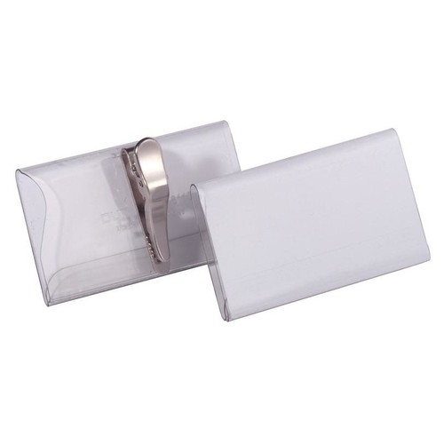 Namensschild mit Krokoklemme 40x75mm Durable 8110-19 (PACK=25 STÜCK) Produktbild Front View L