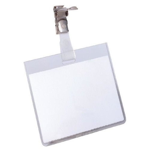 Namensschild mit Clip 60x90mm Durable 8003-19 (PACK=25 STÜCK) Produktbild Front View L