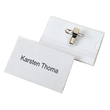 Namensschild mit Clip und Nadel matt 90x57mm Veloflex 2014000 (PACK=25 STÜCK) Produktbild