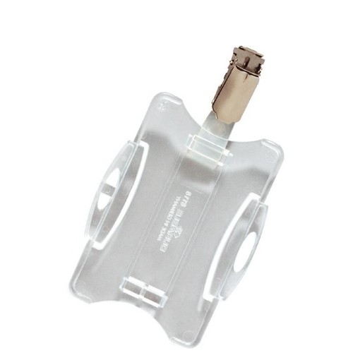 Ausweishalter mit Clip 54x85mm für Betriebsausweise transparent Durable 8118-19 (PACK=25 STÜCK) Produktbild