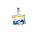 Ausweishalter mit Clip 54x85mm für Betriebsausweise transparent Durable 8118-19 (PACK=25 STÜCK) Produktbild Additional View 1 S