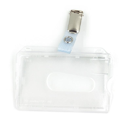 Ausweis-Hartbox mit Clip für Betriebsausweise 86x54mm Produktbild