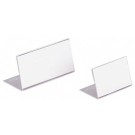 Tischnamensschild L-Form 52x100mm transparent Acryl Durable 8055-19 Produktbild