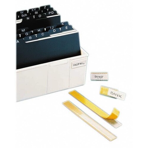 Selbstklebetaschen Schildfix 38,5x200mm transparent Durable 8040-19 (PACK=5 STÜCK) Produktbild Additional View 1 L
