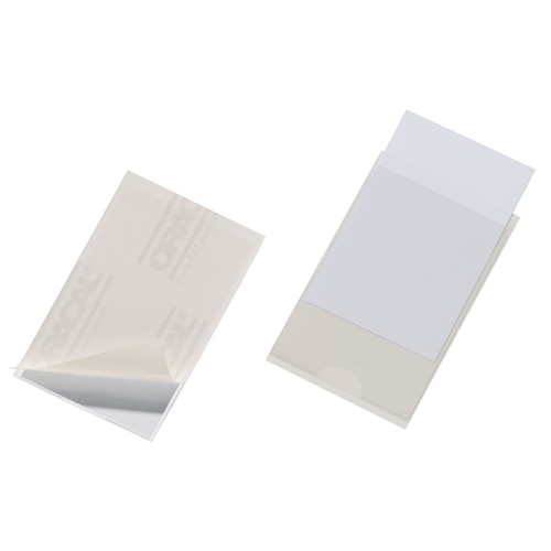 Selbstklebetaschen Pocketfix 57x90mm transparent Durable 8079-19 (PACK=10 STÜCK) Produktbild